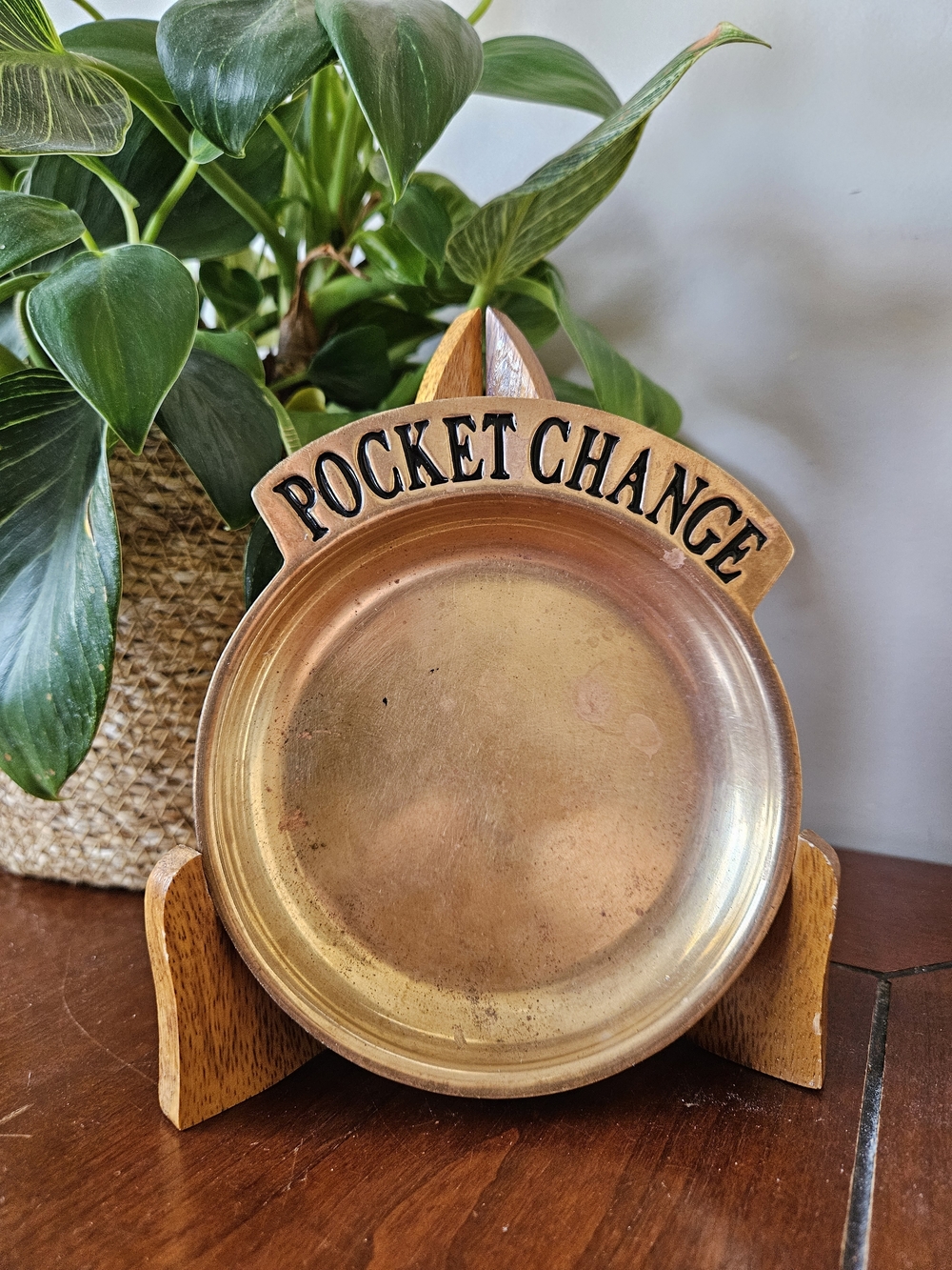 Vintage 'Birks' Brass Pocket Change Trinket Dish
